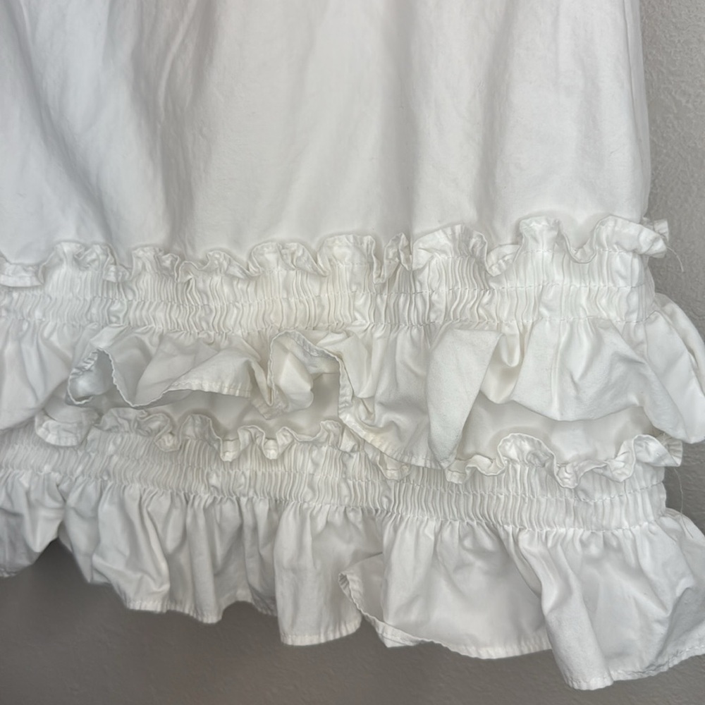 J. Crew‎ Ruffle Skirt in White Cotton-Poplin - size 8 - Picture 11 of 15